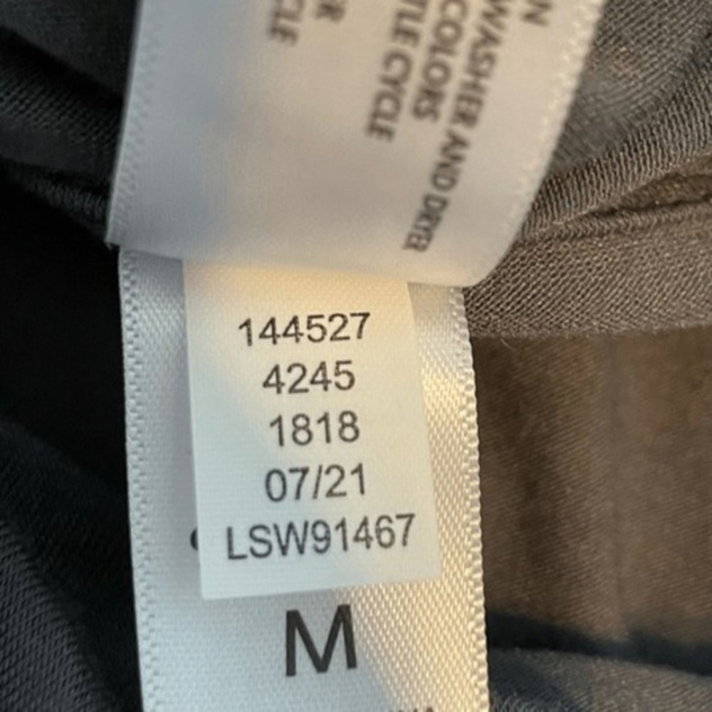 90 Degree by Reflex Funnel Neck‎ Hooded Tee Castlerock Gray Long Sleeve Athletic - Picture 8 of 9